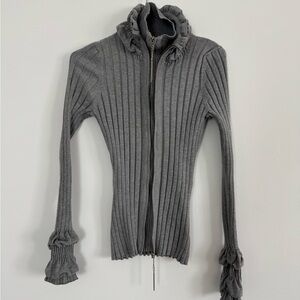 Iconic Rare Belldini Charcoal Ribbed Turtleneck Sweater